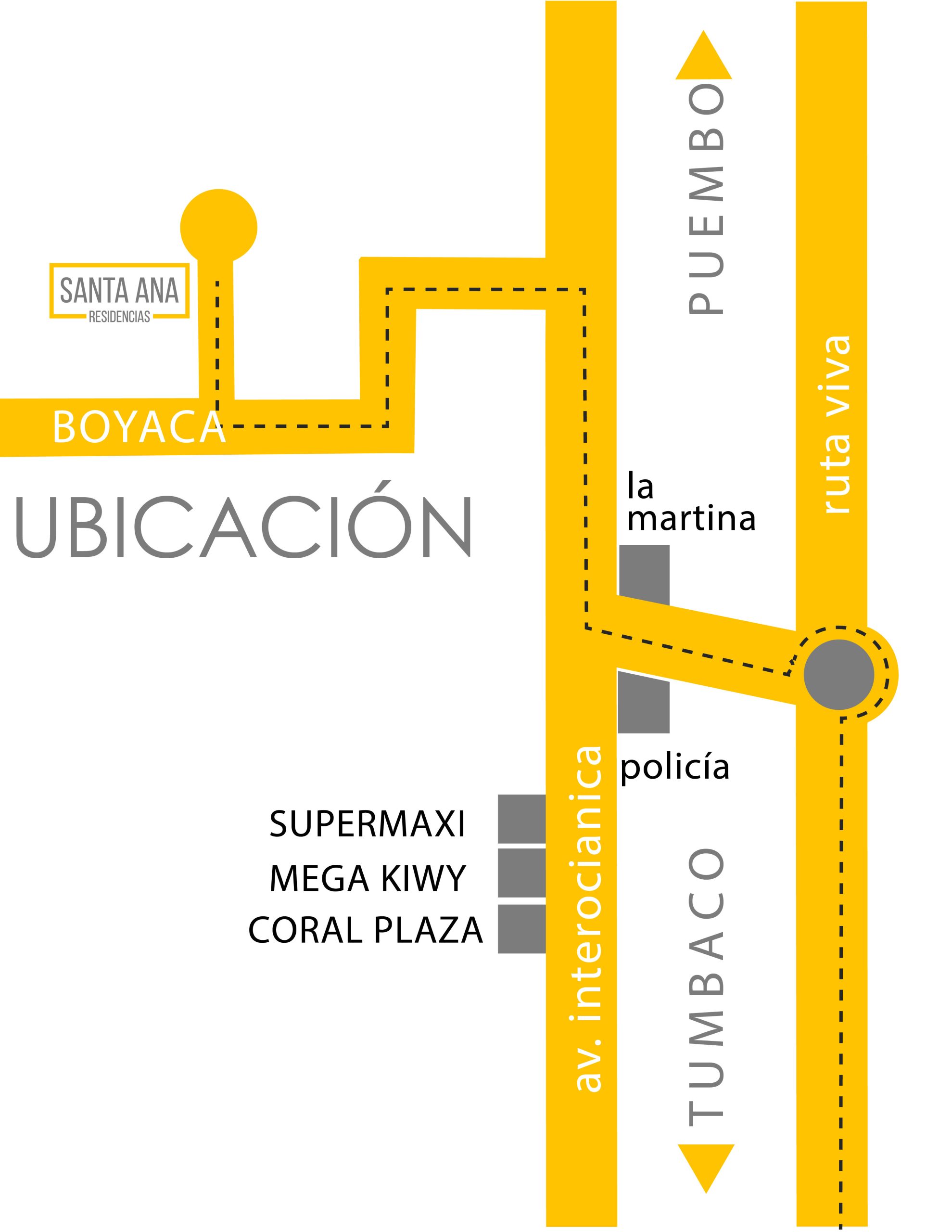 residencias santa ana miranda venta casas tumbaco croquis