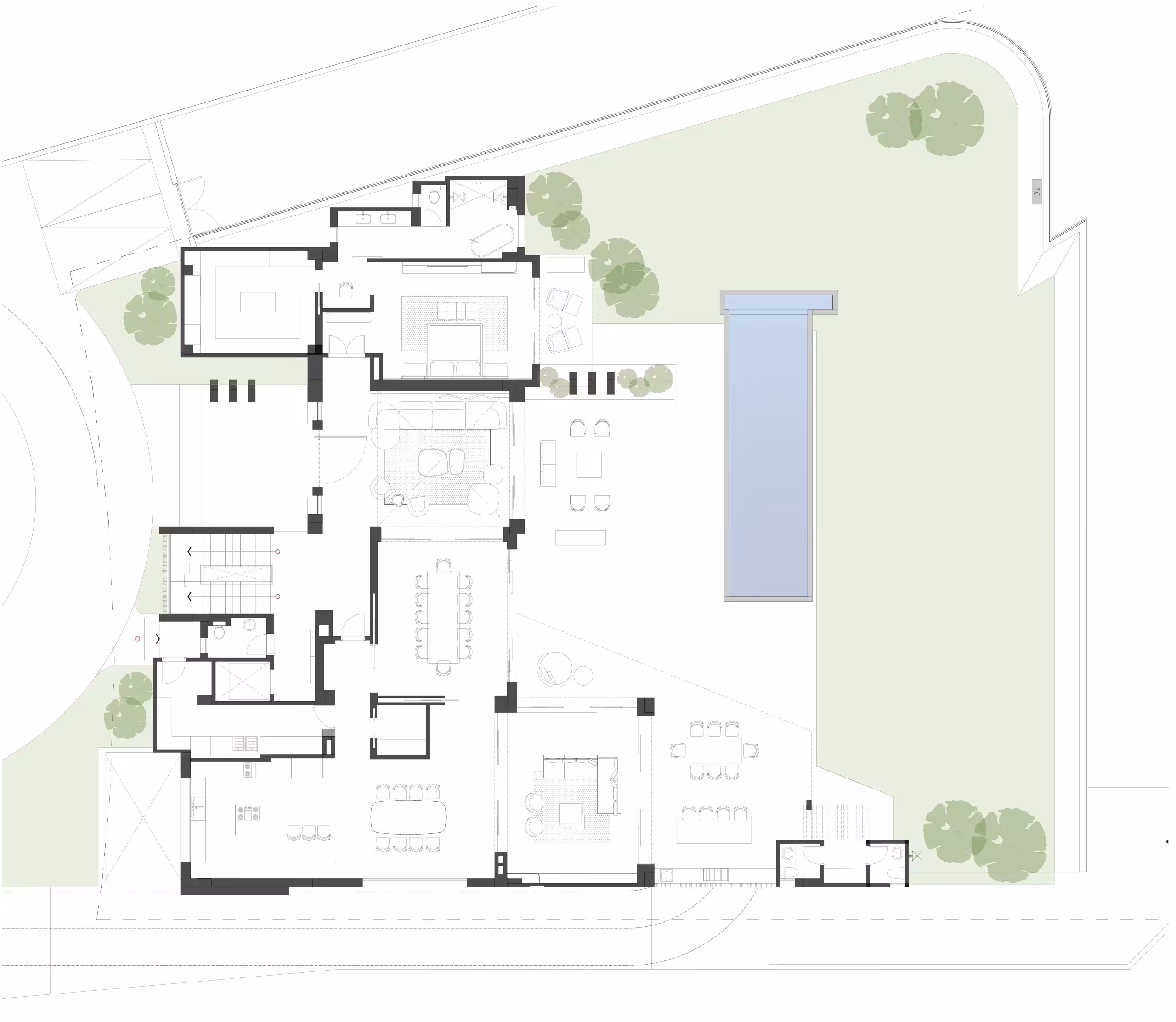 casabear cumbaya miranda arquitectura plantabaja